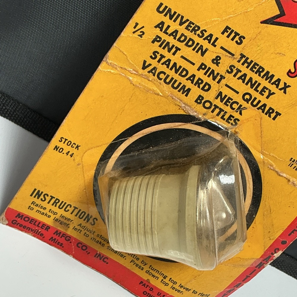 Vtg Aluminum Snap-tite Adjustable Vacuum Bottle Stopper Sealed NOS - Picture 4 of 6